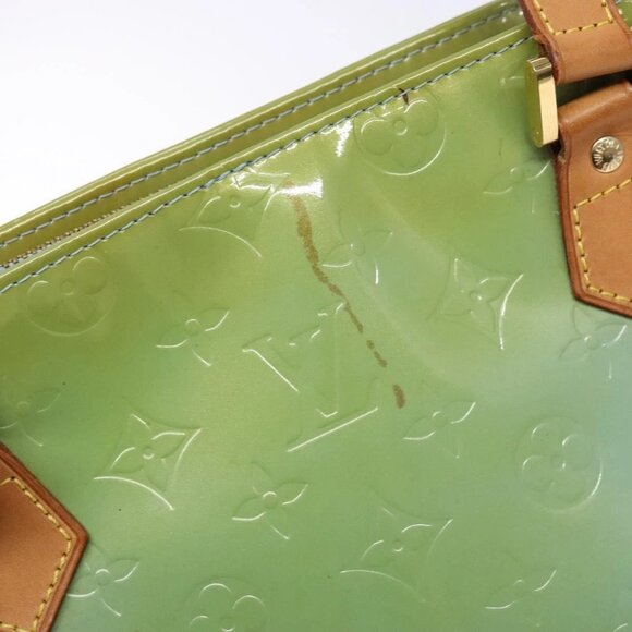 LOUIS VUITTON Monogram Vernis Houston Hand Bag Baby Blue M91005 LV Auth ep10362 - Picture 11 of 16